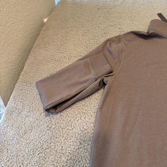 Vuori Coronado Half  Zip Jacket Men’s Small Heather Brown Activewear V253 Fall - Picture 7 of 16